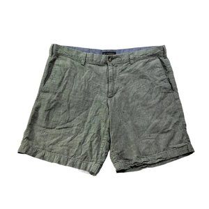 Banana Republic Men 38 Gray Chambray Casual Chino Short Lightweight Pockets 8.5"